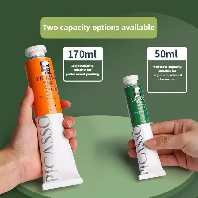 170/50ml Pittura a olio Alta saturazione Tempo di asciugatura più rapido con texture cremosa e materiali artistici di consistenza per studenti artisti 3