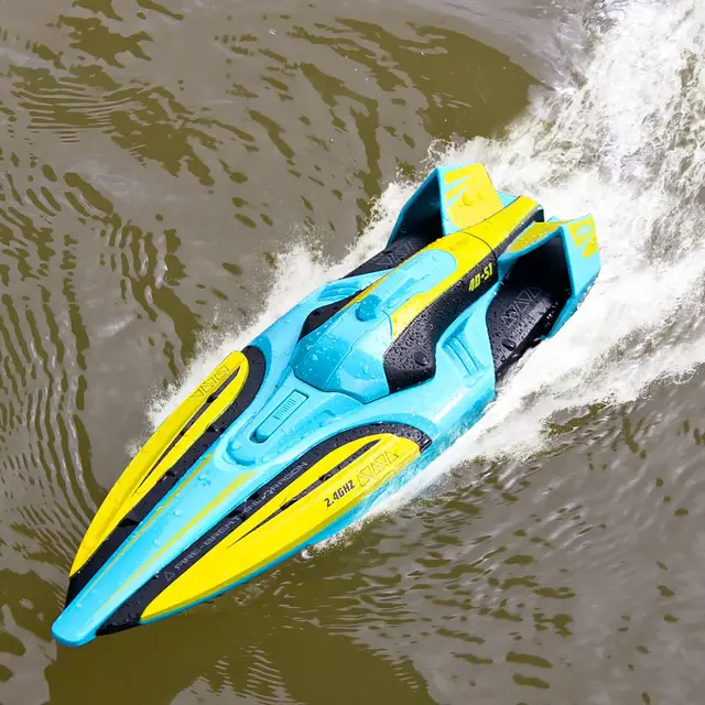 35 KM/H RC High Speed Racing Boat Speedboat Remote Control Ship Water Game Kids Toys Children Gift remote control boat 2
