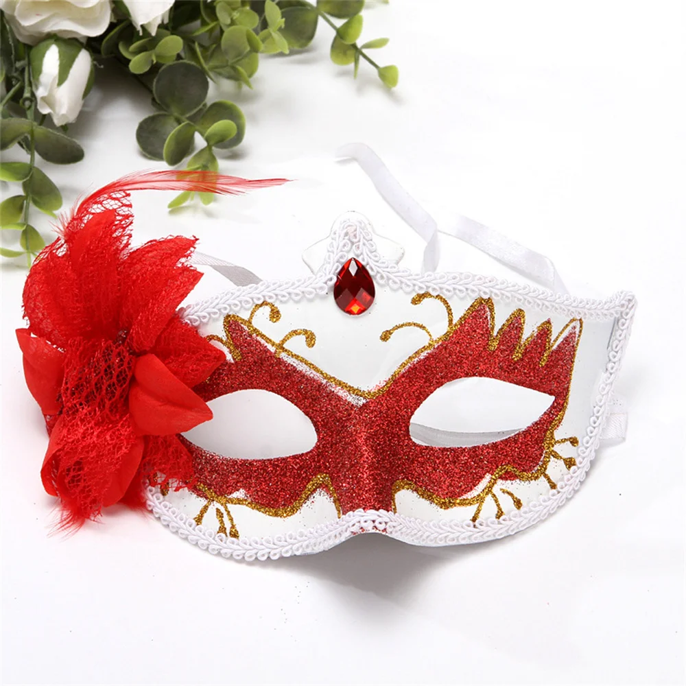 1 Pz Flower Princess Mask Party Mask Dance Party Costumi Di Carnevale Matrimonio Sexy Lady Mask Masquerade Christmas Half Face Mask