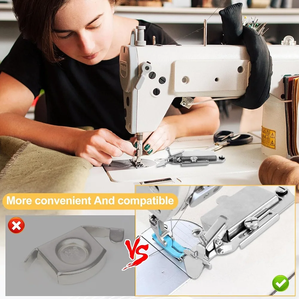 Magnetic Seam Guide for Sewing Machine Presser Foot Hemmer Universal  Accessories for Industrial Walking Foot Sewing Machine - AliExpress