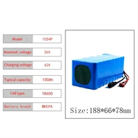 10S4P Scooter électrique 100000mAh 36v batterie au Lithium 18650 batterie 36V 100Ah Scooter électrique batterie de Scooter électrique 36v 3