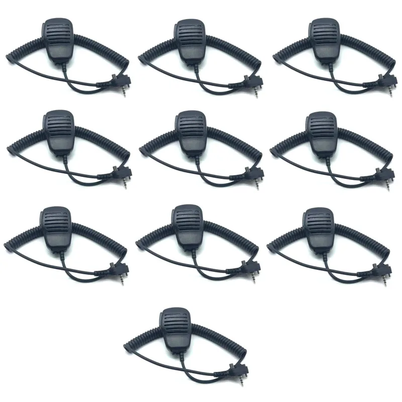 10pcs-handheld-speaker-microphone-ptt-mic-for-vertex-standard-vx-160-vx-231-evx-531-vx-350-vx-354-vx-400-ham-radio-walkie-talkie