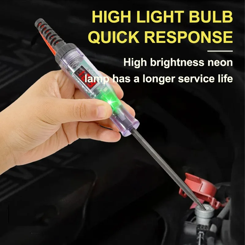 12V Car Truck Voltage Circuit Tester Digital LED Probe Test Pen Auto Diagnostic Repair Tool with Measuring Function Test Light