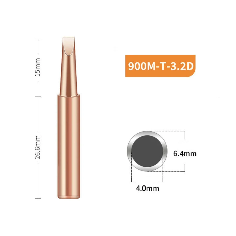 Pure Copper Iron Tip 900M-T Soldering Tip Rework Station Welding Head BGA Soldering Tools Branding Iron Welding Tools gas welding machine