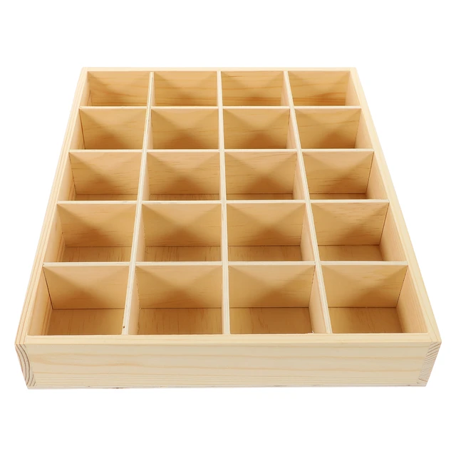 20 Compartments Wooden Storage Box Drawers Clothes Tie Organizer Storage Box  Clothing Storage Drawers - AliExpress