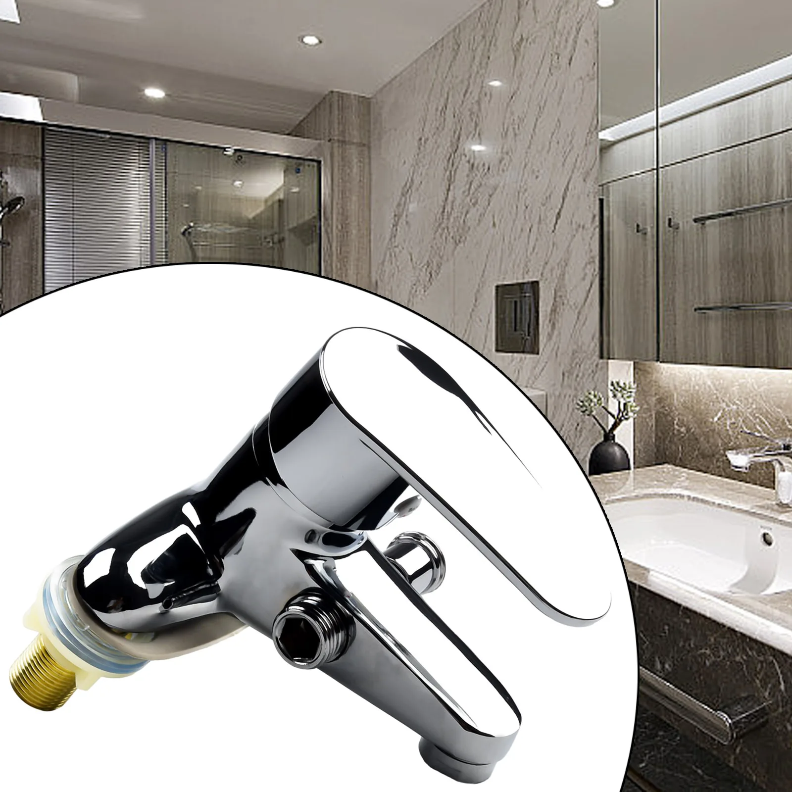 

Bathroom Faucet Water Mixer Tap Bath Faucet Double-Hole Hot And Cold Basin Tap Single Handle Sink Mixing Valve