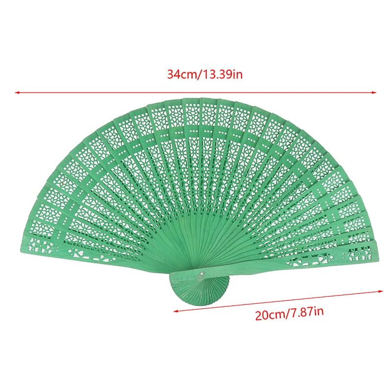 Fashion Wedding Hand Carved Folding Fan Chinese Wooden Fan Vintage Hollow Antiquity Folding Gifts 1pc folding fan hand fan wooden hand fan