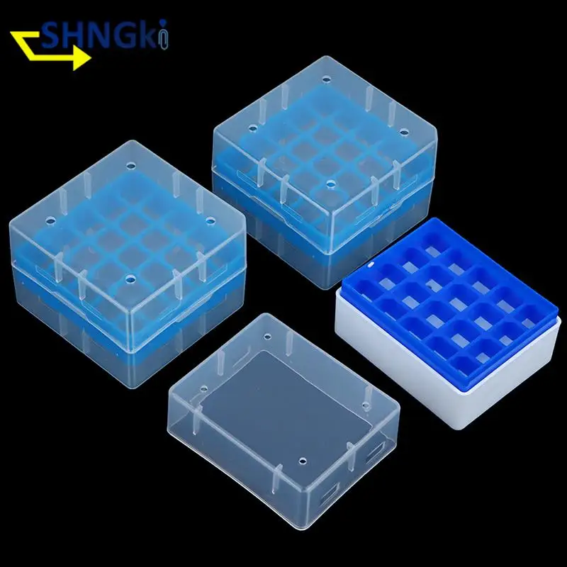 20/25/81/100 Sockets Plastic Test Tube Holder Centrifuge Tube Rack Box With Cover Centrifugal Tube Support Laboratory Supplies 5