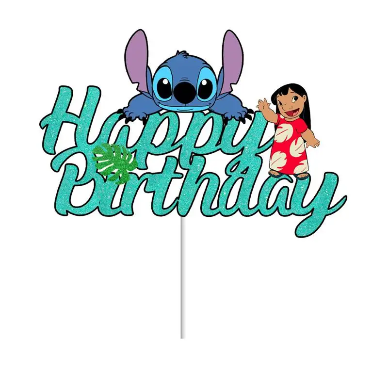 thumbnail image 1 of Nueva decoración para fiesta de cumpleaños de Stitch, Lilo & Stitch, servilletas de papel azul cielo, platos, vasos, vajilla, telón de fondo, globos, suministros para baby shower, 1 of 5