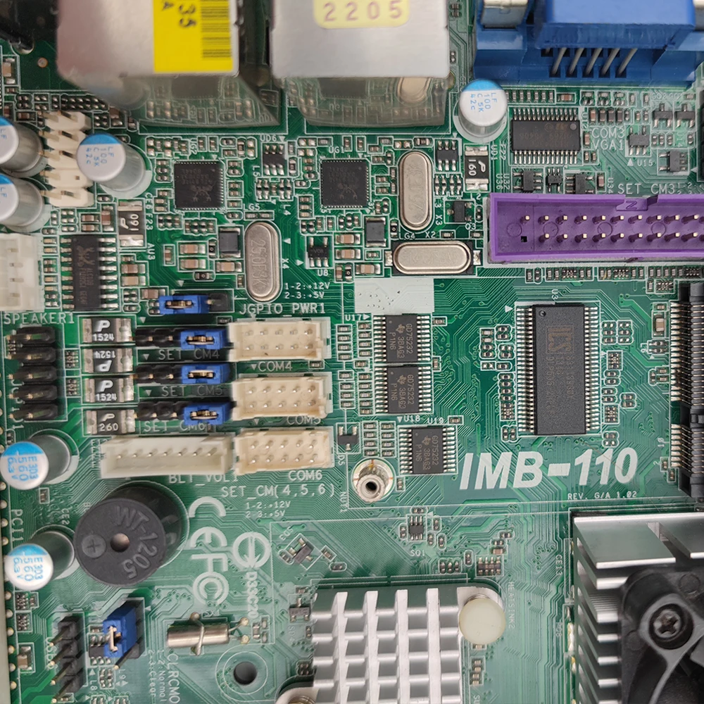 IMB-110 Industrial Control Motherboard Dual Network Port With CPU 8 IMB-110 Industrial Control Motherboard Dual Network Port With CPU - Image 6
