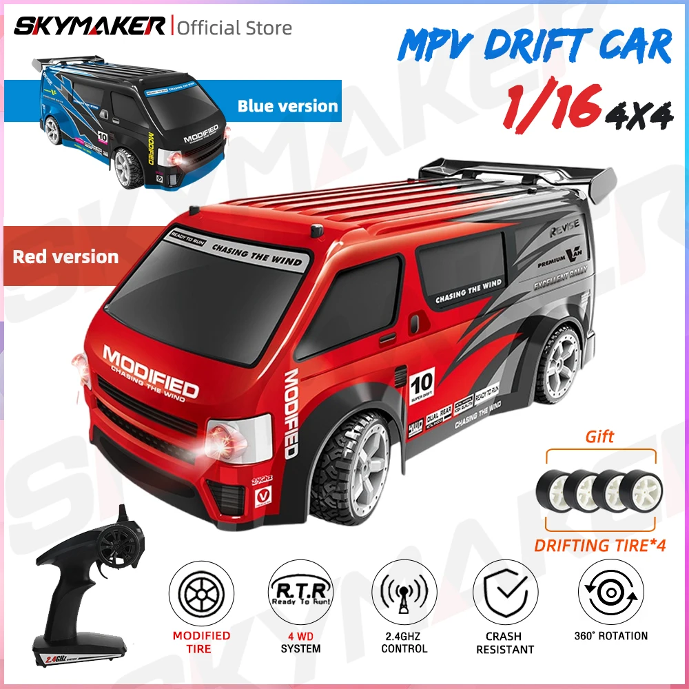 

JJRC 1/16 RC автомобиль для дрифта 2,4G с дистанционным управлением 360 ° Дрифт полноприводный внедорожник Φ Радиоуправляемый Mpv электрический грузовик игрушечный автомобиль подарок для мальчика