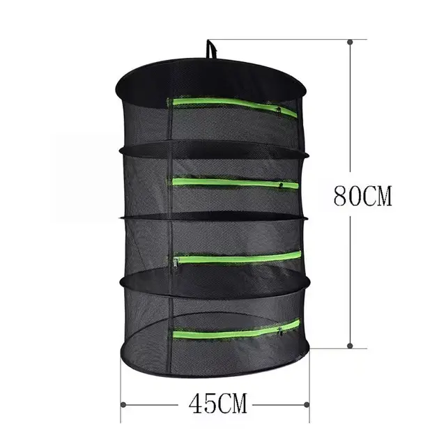 Multi-Funkcionális Összecsukható Szárító Nettó Ruházati Kosár Ketrec Száraz Termékek Légy Növényi Tea Táska - Image 4