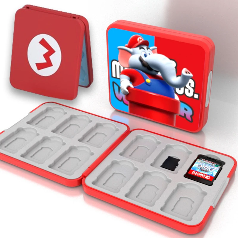 Custodia Per Carte Da Gioco Super Mario Bros Switch Per Nintendo Switch Oled Lite Custodia Protettiva Portatile In Silicone Magnetico Per Anime