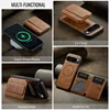 2 In 1 Magsafe Magnetic Leather Phone Case for Google Pixel 9 Pro XL 8 8A 8Pro 7 7Pro 7A Wallet Cards Slot Holder Pocket Cover 2