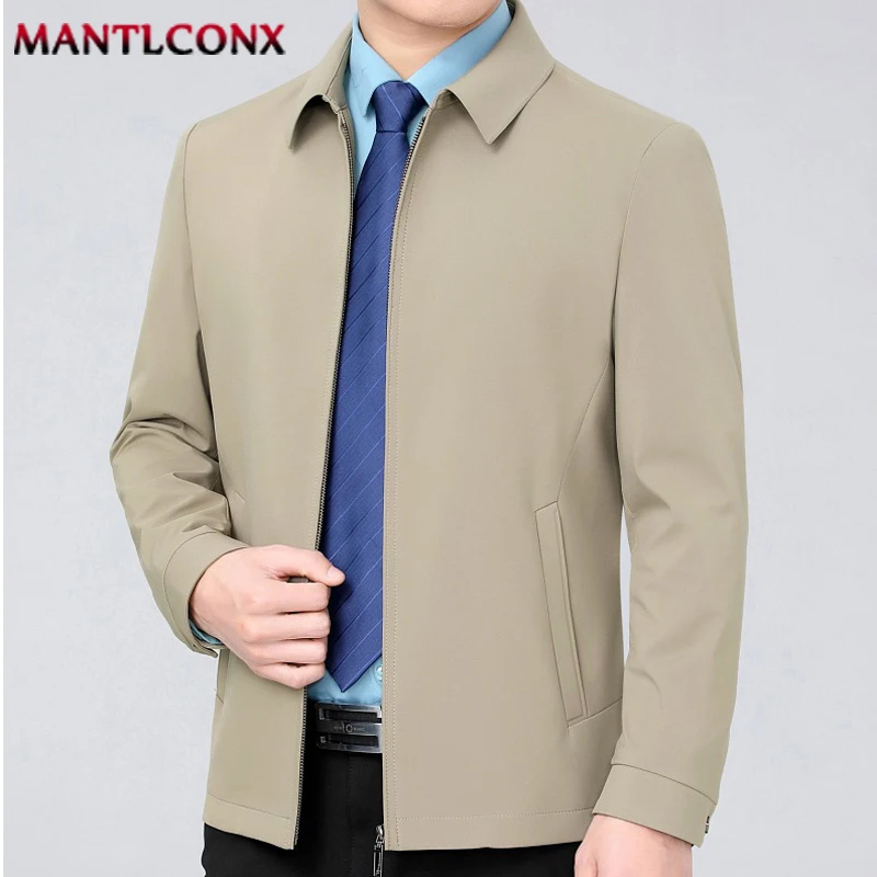 Men Slim Turn down Collar Jackets Fashion Sweatshirt Jacket Tops Casual Coat Outwear main image 1