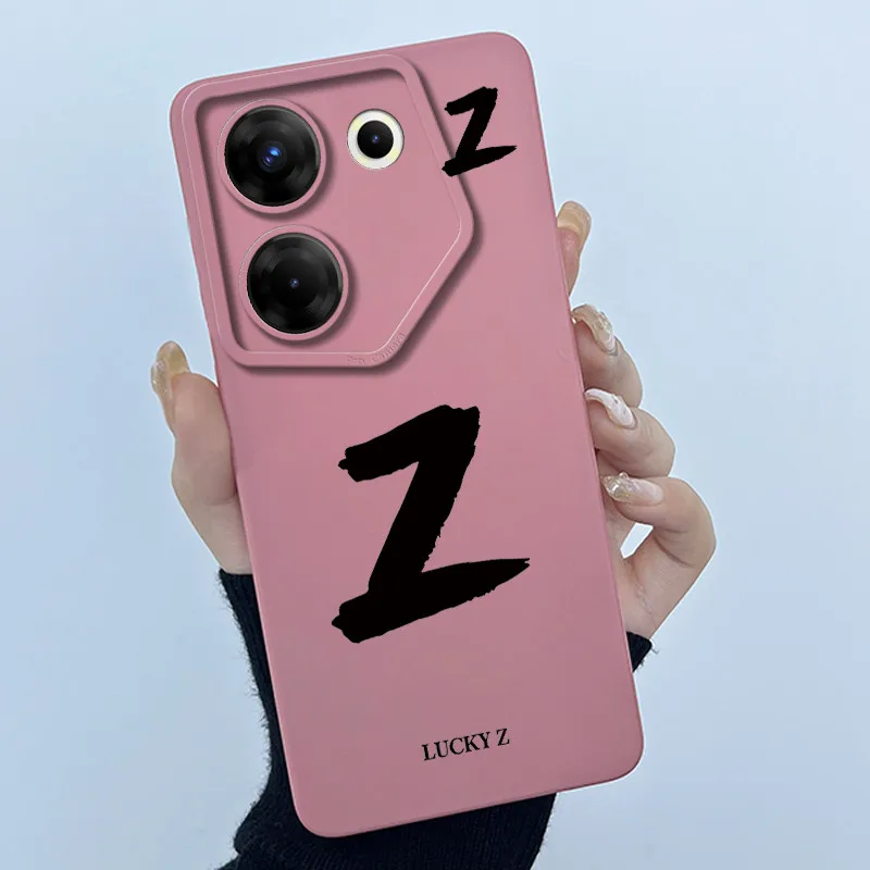 Cute Letter Silicone Soft Phone Bumper Case Cover