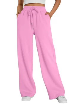 Straight Wide Leg Loose Pant Women Fahsion 2026 Spring Summer New Baggy Sweatpants High Waist Csual Street Pants Chic Trousers 1
