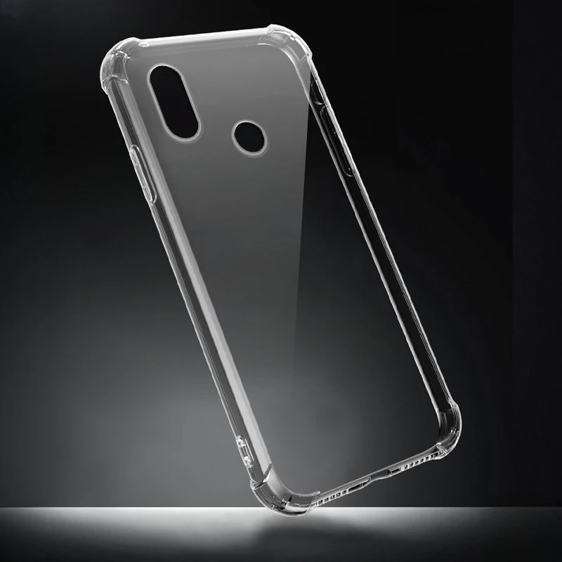 Transparent Shockproof Silicone Phone Case - Clear Protective Cover