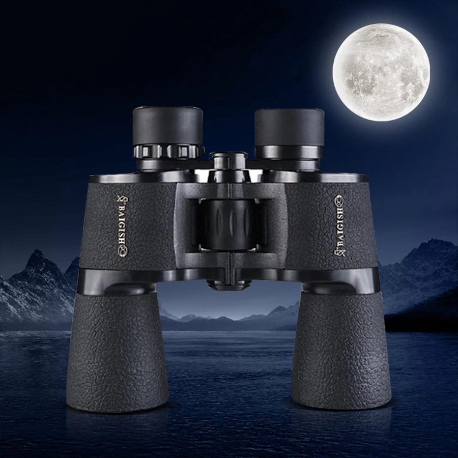 

Binoculars 20×50 High Magnification Portable Telescope FMC Coating IPX4 Waterproof Bak4 Prism For Hunting Watching Hiking