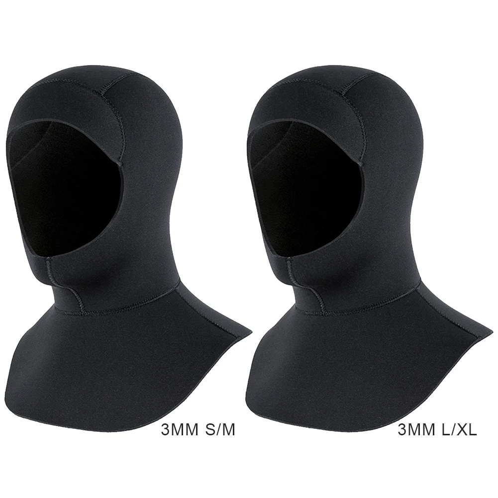 3mm Surfing Thermal Hood Quick Dry Neoprene Wetsuit Hood Snorkeling Cap Anti Slip for Swimming Diving Snorkeling