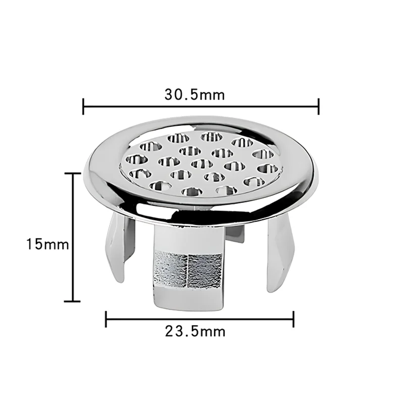 8/1Pcs Sink Hole Round Overflow Cover Ring Wash Basin Hollow Overflow Ring Sink Hole Cover Bathroom Kitchen Accessories sink overflow cover