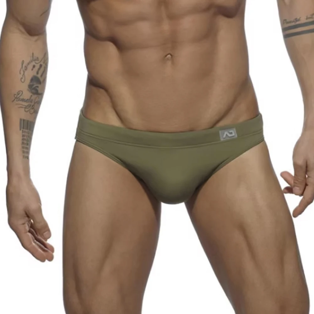 Brand Men's Beach Underwear Swimming Pants Stretch Sports Comfortable Antibacterial Breathable Printing Youth Briefs Underpants 2