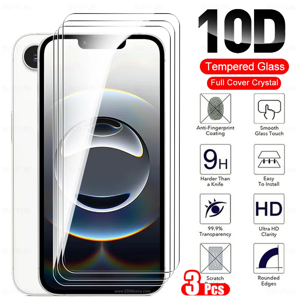 Premium Tempered Glass Screen Protector - 3-Pack