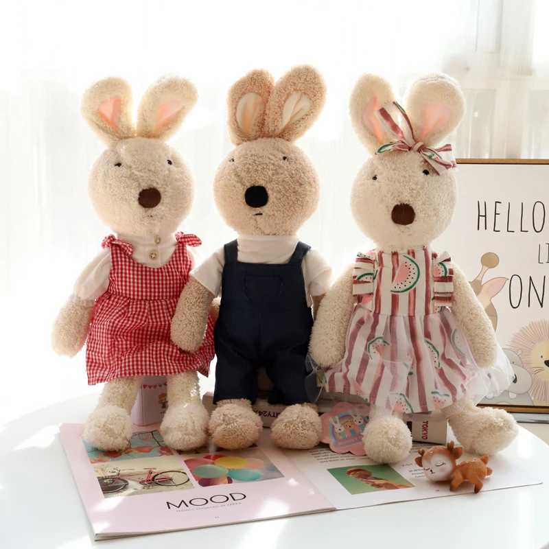 Doll Clothes for Le Sucre Rabbit Plush Toys Denim Dress Sweater Accessories for Stuffed Dolls Gifts Children 30cm/45cm/60cm plush doll accessories,doll clothes accessories,doll clothes,doll accessories