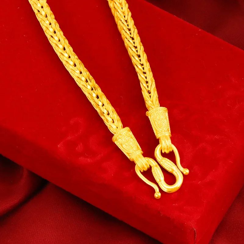 

Hiphop 24k Gold Frosted Zodiac Keel Men's 24 Inch Necklace Chain Jewelry Gift