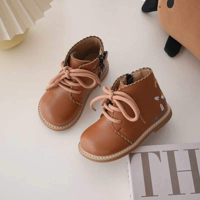 

Children Boots Girls Outdoor Waterproof Ankel Boots Boys Non-slip Wearable Winter Boots Size 23-37