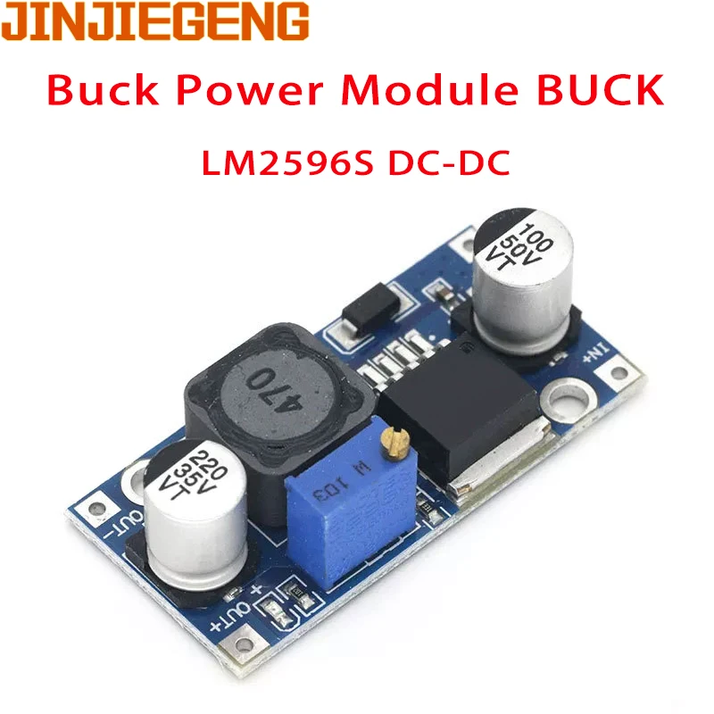 LM2596s DC-DC 스텝다운 전원 공급 장치 모듈 3A 조정 가능한 스텝다운 모듈 LM2596 전압 조정기 24V 12V 5V 3V