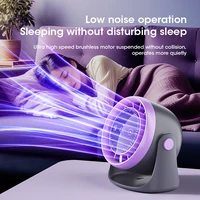 Ventilateur de bureau portable mini à écran tactile avec 100 vitesses réglables, refroidissement silencieux, vent puissant et affichage numérique pour la circulation de l'air 5