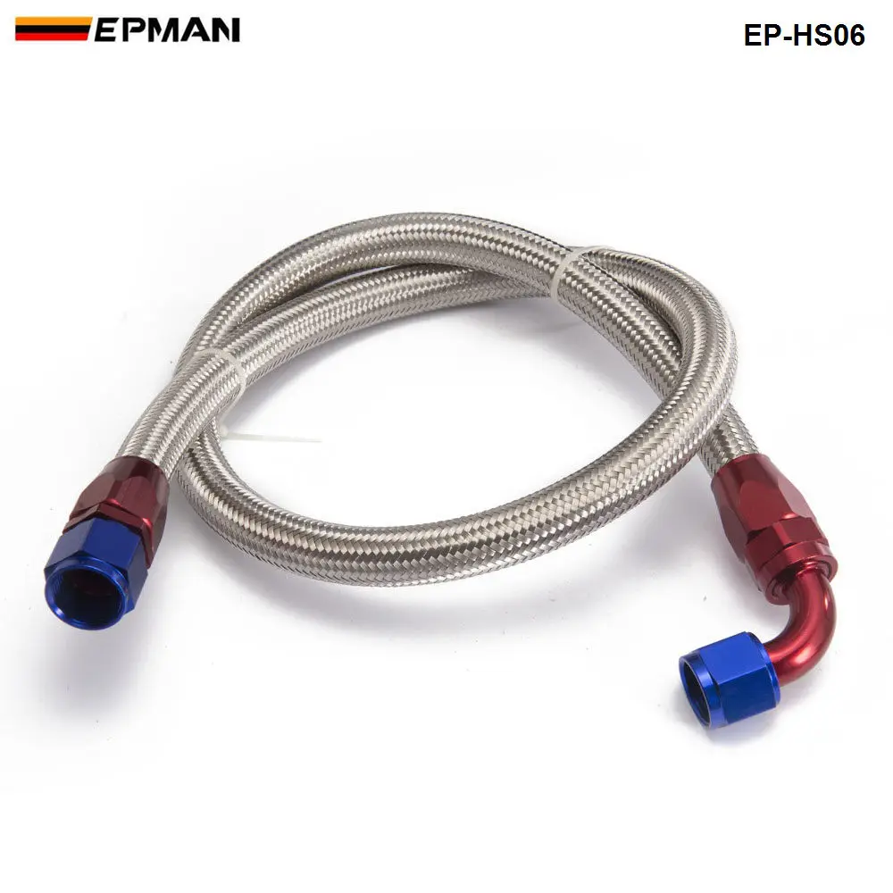 AN10-0A AN10-90A 1.2 Meter Oil Fitting and Stainless Steel Braided Hose End Adapter Kit EP-HS06 | Автомобили и мотоциклы