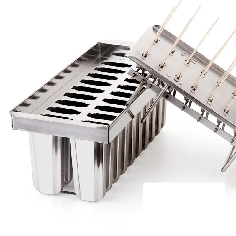 アイスキャンディー型 ステンレス 40本用 業務用ステンレススチール製アイスキャンディー型40個、食品