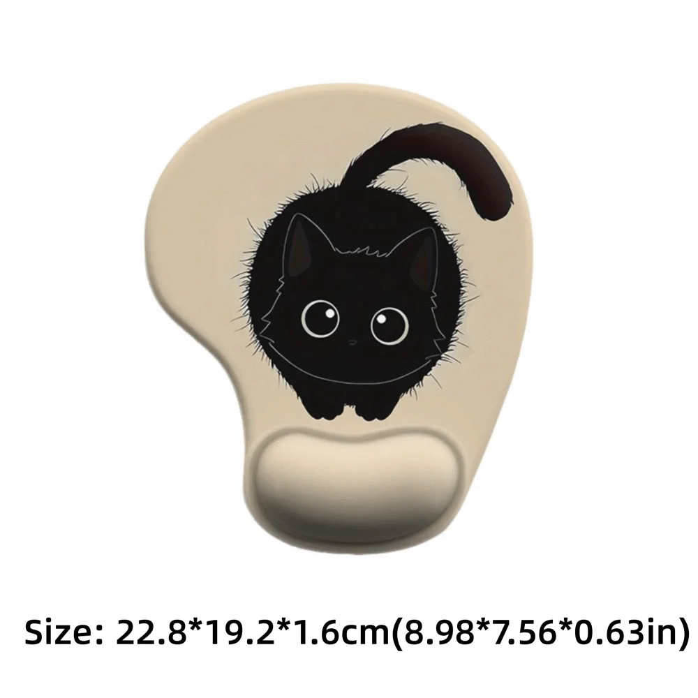 Non-Slip Cartoon Animal Mouse Pad Soft Ergonomic Comfortable Wrist Rest Silicone Smooth Surface Desktop Wrist Support Computer
