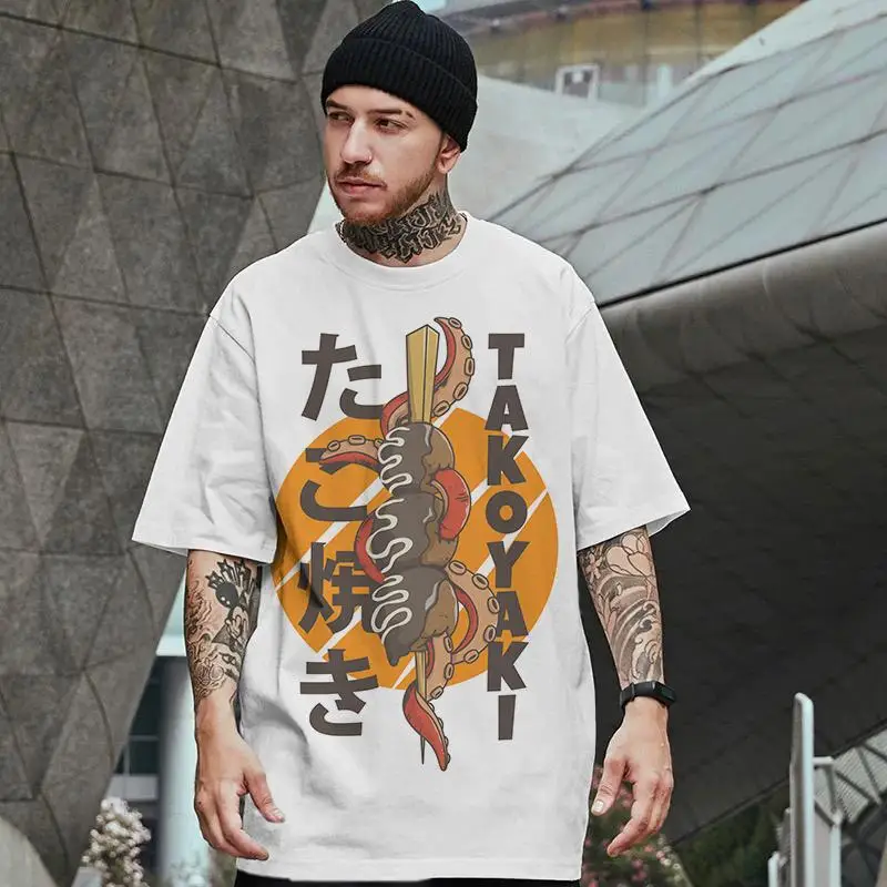 

2024 Japanese Men's T-Shirt 3d Print Casual Short Sleeve T-Shirt Summer Oversized Quick Dry Tee Top Street Hip-Hop Male Clothing