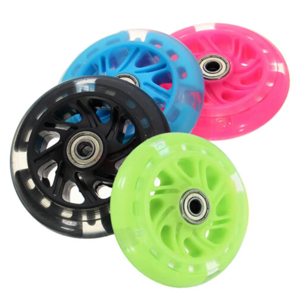 LED-Blitz Roller Rad Blinkende Lichter PU Kinder Roller Ersatz Räder 12*2 cm Für Roller ﻿ Eislaufen – Detail 2