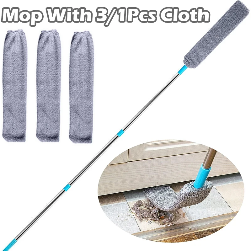 Household Telescopic Dust Brush Handle Gap Dust Cleaner Bedside Sofa Brush For Cleaning Removal Brushes With Mop Cloth telescopic broom retractable duster telescopic duster brush telescopic dust brush telescopic dust remover