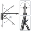 22" LED Ring Light, With 54"/69"Wall Mount Triangle Boom Arm Wireless Remote, Adjustable 3000-6500k Color Temperature Light Kit 5