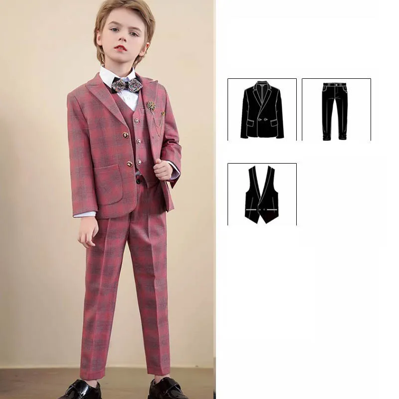 HEAITHpool Gilet Nero Uomo Matrimonio Business Party Rosso Solido Cravatta Uomo Gilet Fazzoletto Gemelli Per Uomo Regalo Md 0249 N 0704 S 124959789 - Foto 5