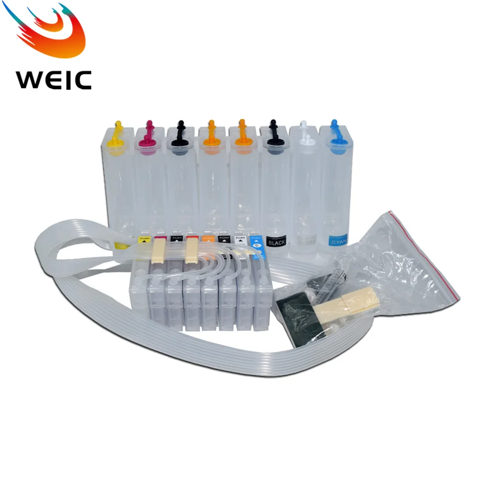 Epson SureColor P400 와이드 포맷 프린터용 ARC 칩이 포함된 8색 T324 T3240-T3249 Ciss 시스템