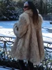 Luxurious Fashion Lapel Faux Fur Midi Coat Women Street Long Sleeve Oversize Cardigan Jacket Winter Thick Warm Female Outerwear 3