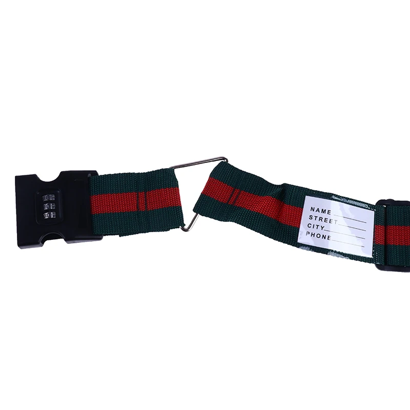4.2m Nylon 3 Digits Password Lock Luggage Strap Cross Belt Packing Adjustable Travel Suitcase Buckle Strap Baggage Belts Luggage Strap