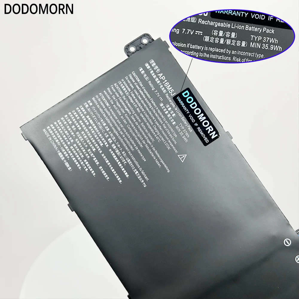 Bateria do Portátil Acer Aspire A11431 A114-32 N17q2 A314-31 A31521 A31551 A515-51 A315 Es1-523 4810mah Dodomorn-ap16m5j - Imagem 3