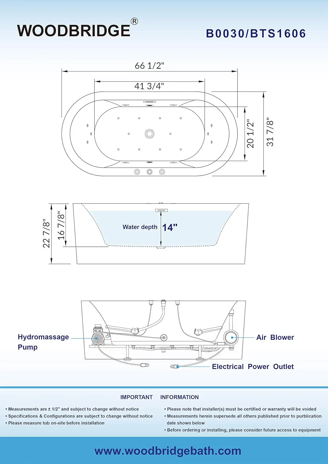 67 inch Air Bubble and Whirlpool Jetted Freestanding Bathtub High quality structure comfortable hydro massage 6