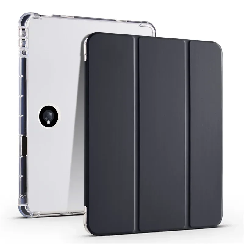 Clear Stand Soft TPU Back Cover with Pencil Holder