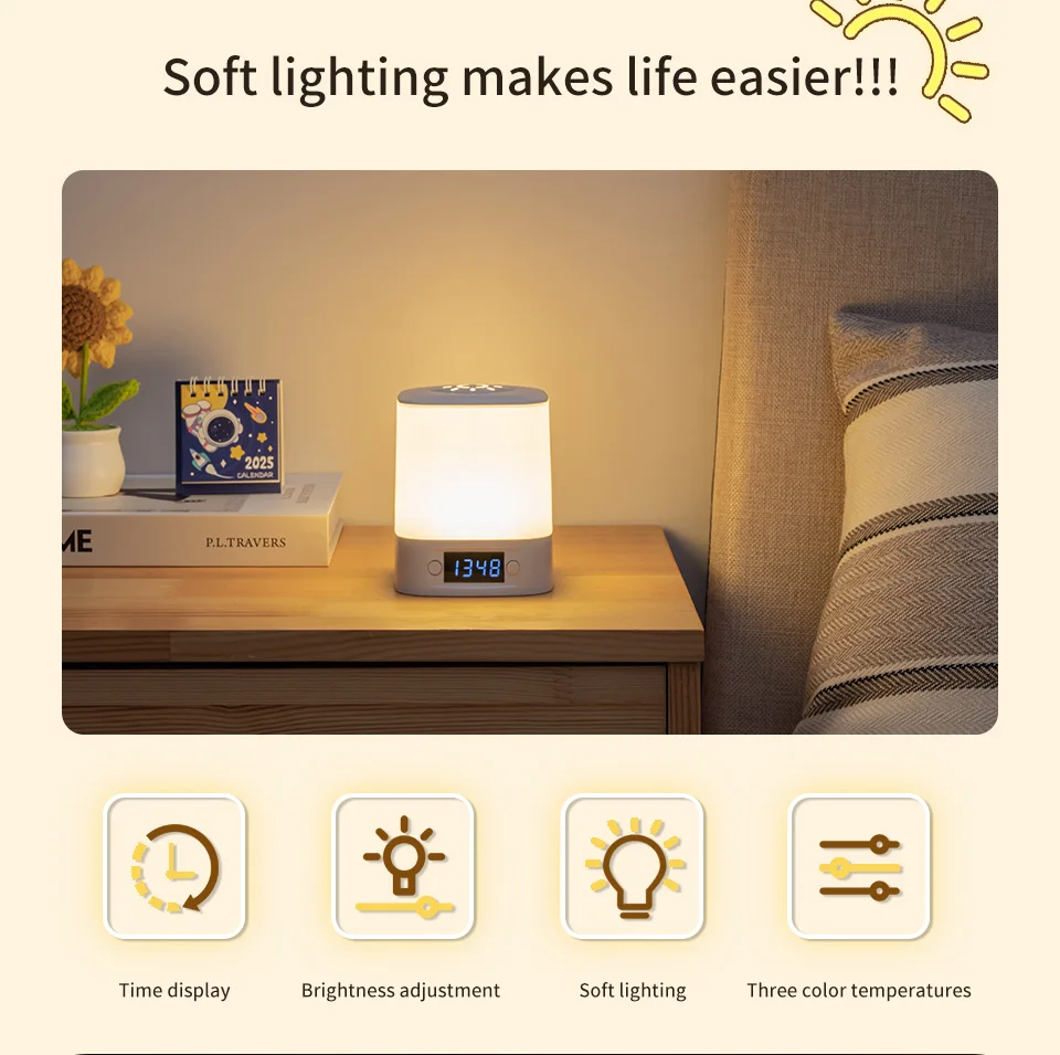 Lamp with Clock Display