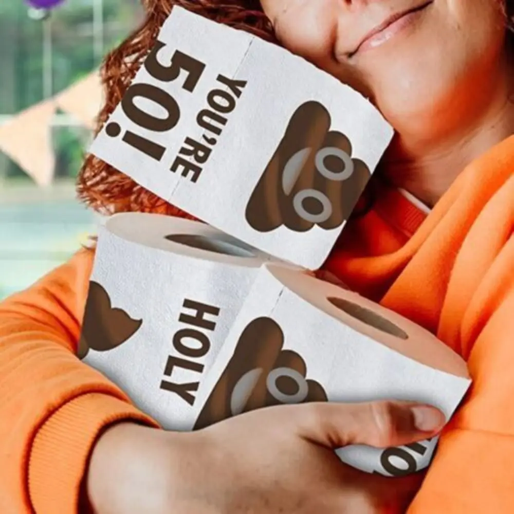 1 Roll Room Supplies Birthday Gifts Party Decoration Funny Birthday Rolls Toilet Paper Funny Paper Towel Roll Printed