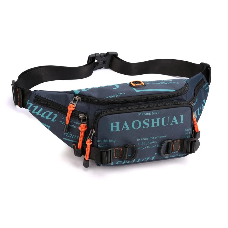thumbnail image 1 of Riñonera de nailon de alta calidad para hombre, bolso bandolera para el pecho, impermeable, multiusos, para viajes, riñonera para correr, 1 of 5