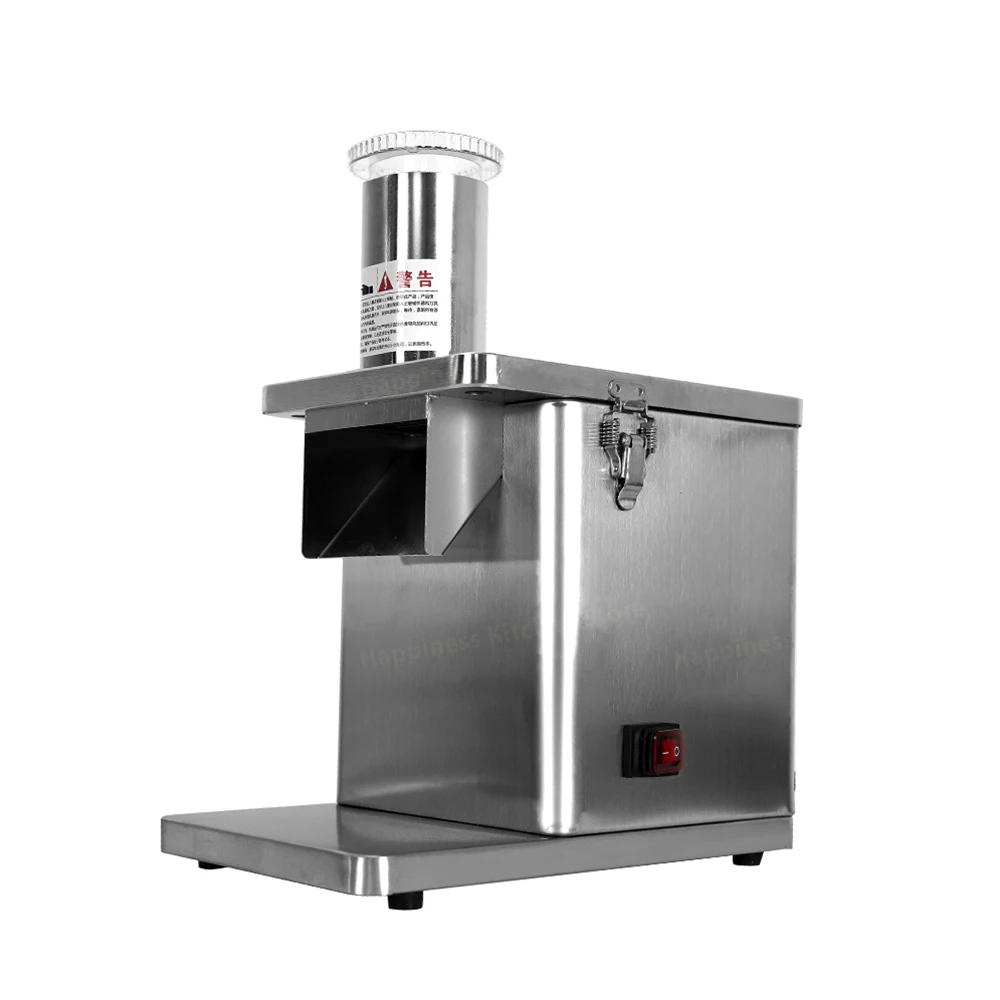 Commercial Electric Vegetable Cutter Fruit Slicer Tomato Pieces or Cube Cutting Stainless Steel Food Processor 5 Blades